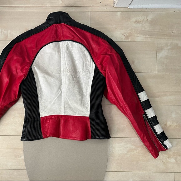 Red and White Women's Jacket - Picture 2 of 3